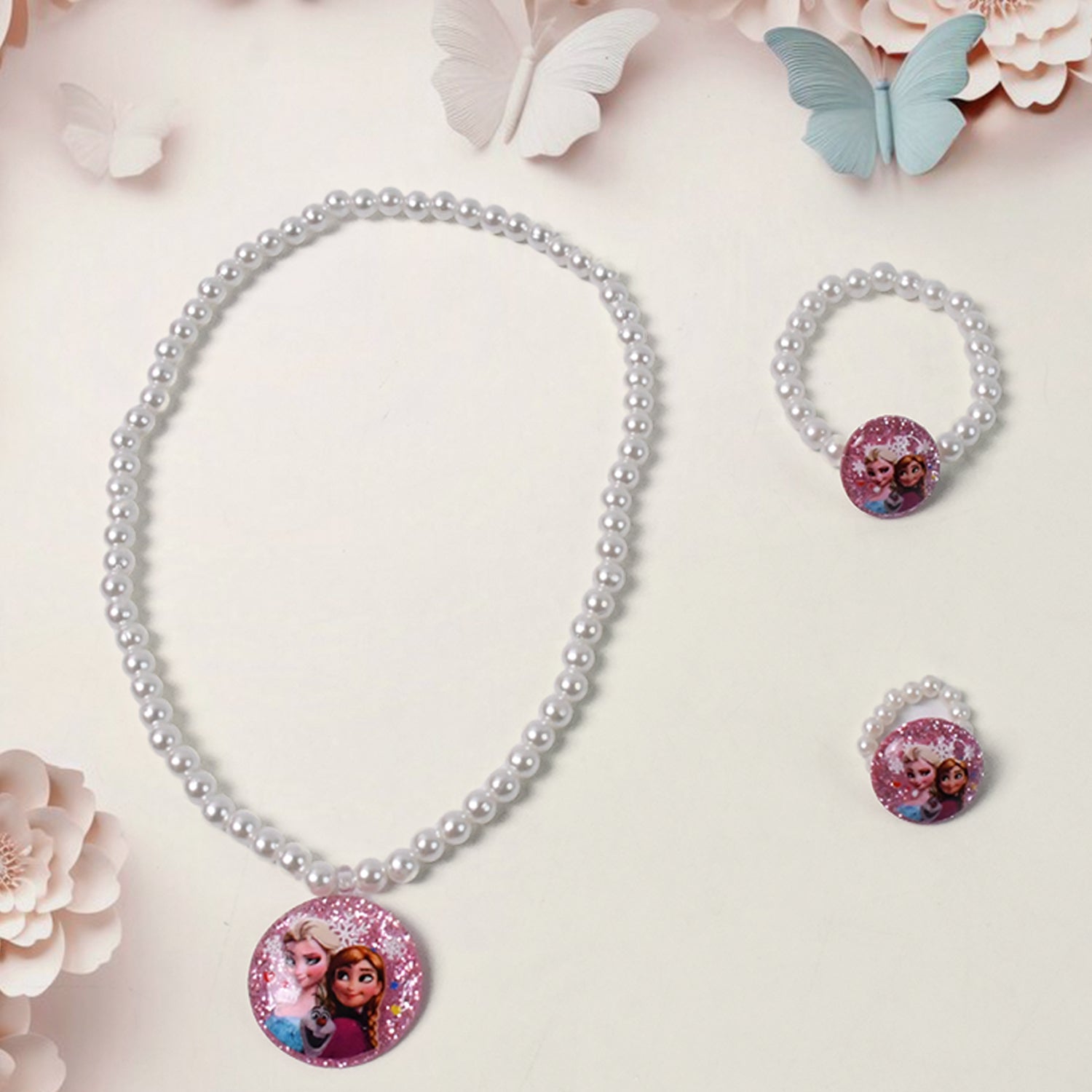 Stretch bracelets Kids Beaded Necklace Bracelet for Toddler Christmas Birthday Party (3 Pcs Set) Stretch bracelets Kids Beaded Necklace Bracelet for Toddler Christmas Birthday Party (3 Pcs Set)